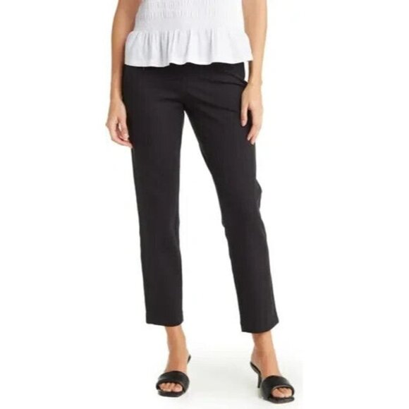Nordstrom rack BNWOT Black "essential ponte" pants NEW flat front - Picture 1 of 8